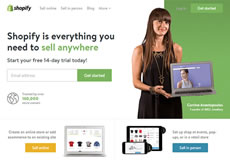 Shopify，一枚簡潔清新的國外電子商務平臺網(wǎng)站